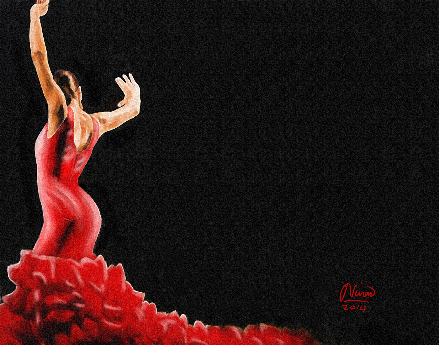 The Flamenco stance